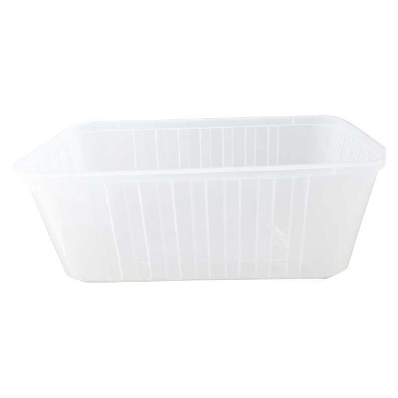 1500ml "Ribbed" Plastic Rectangle Container MPR